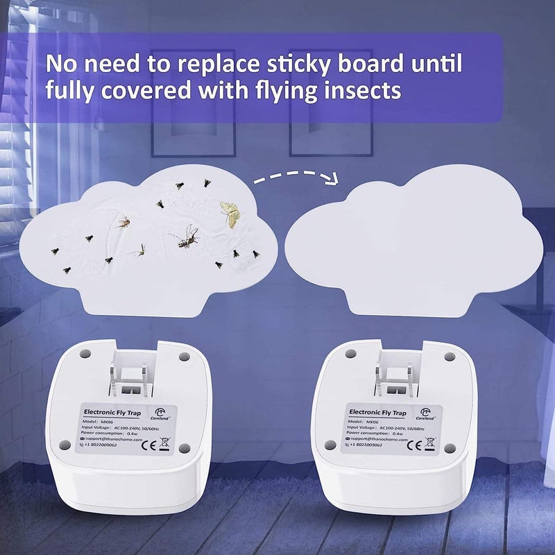 Mosquito Killer Plug in Flying Insect Light Trap | Mosquito Night Light Plug in | Indoor Trap for Mosquito | Indoor | Mosquito Killer Electric (White, 2pack) - Image 5